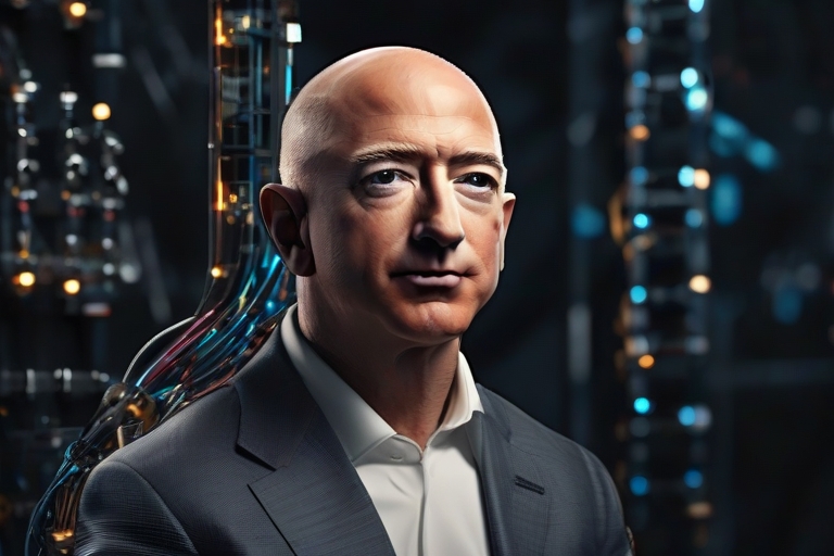 Jeff Bezos image created with Leonardo.ai
