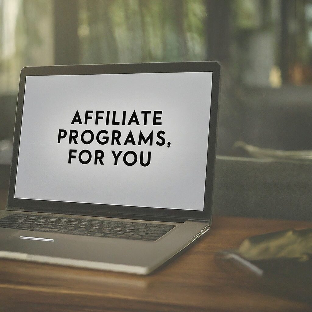 Affiliate programs like Amazon